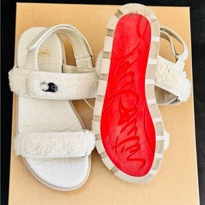 Christian Louboutin Women’s Shearling Sandals